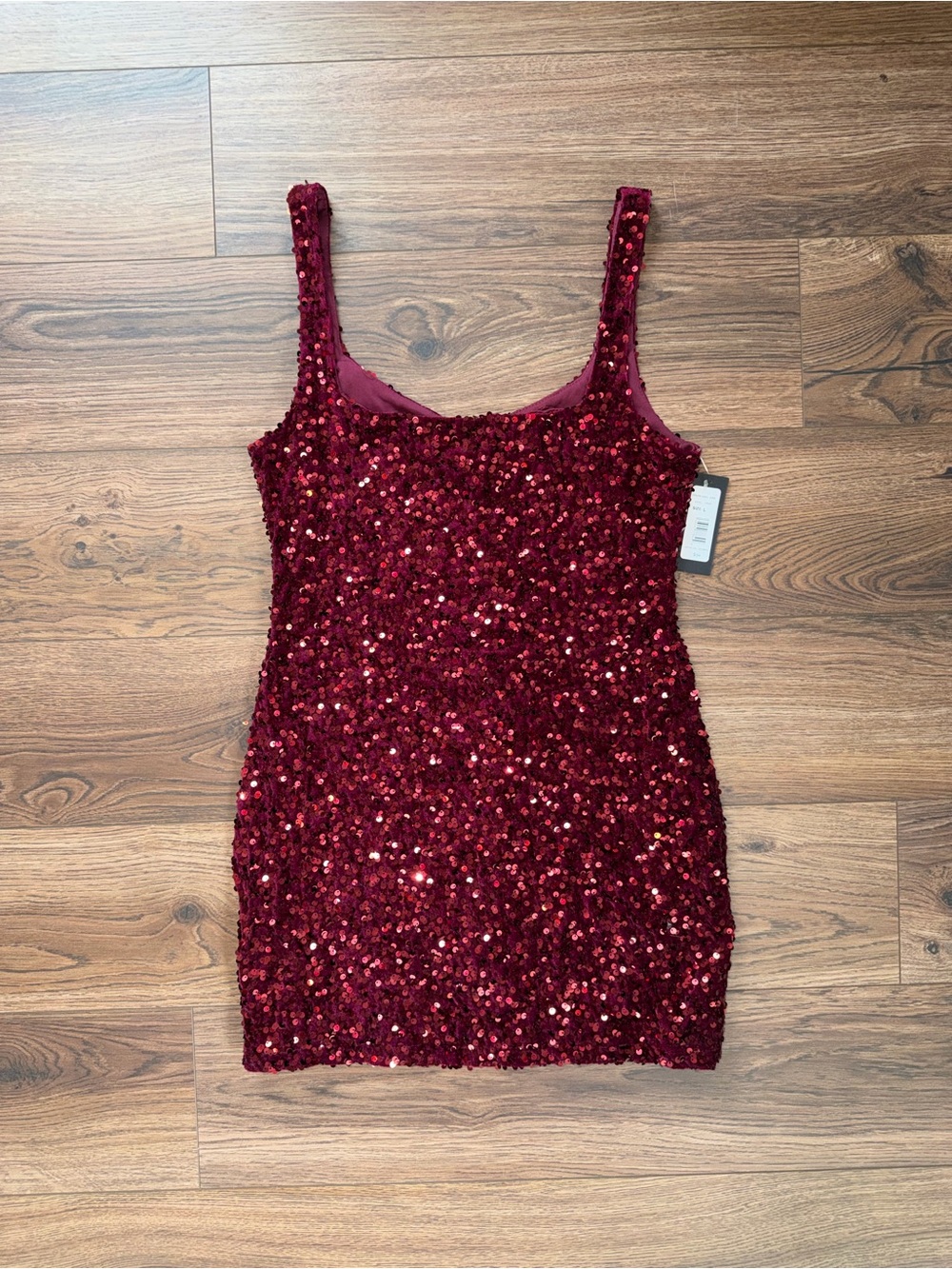 Jump Burgundy Sequin Mini Dress